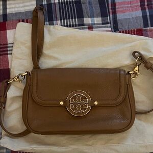 Tory Burch Tan Leather Crossbody Bag